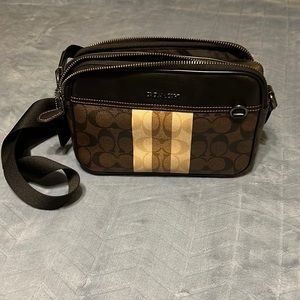 Brown & black Coach crossbody